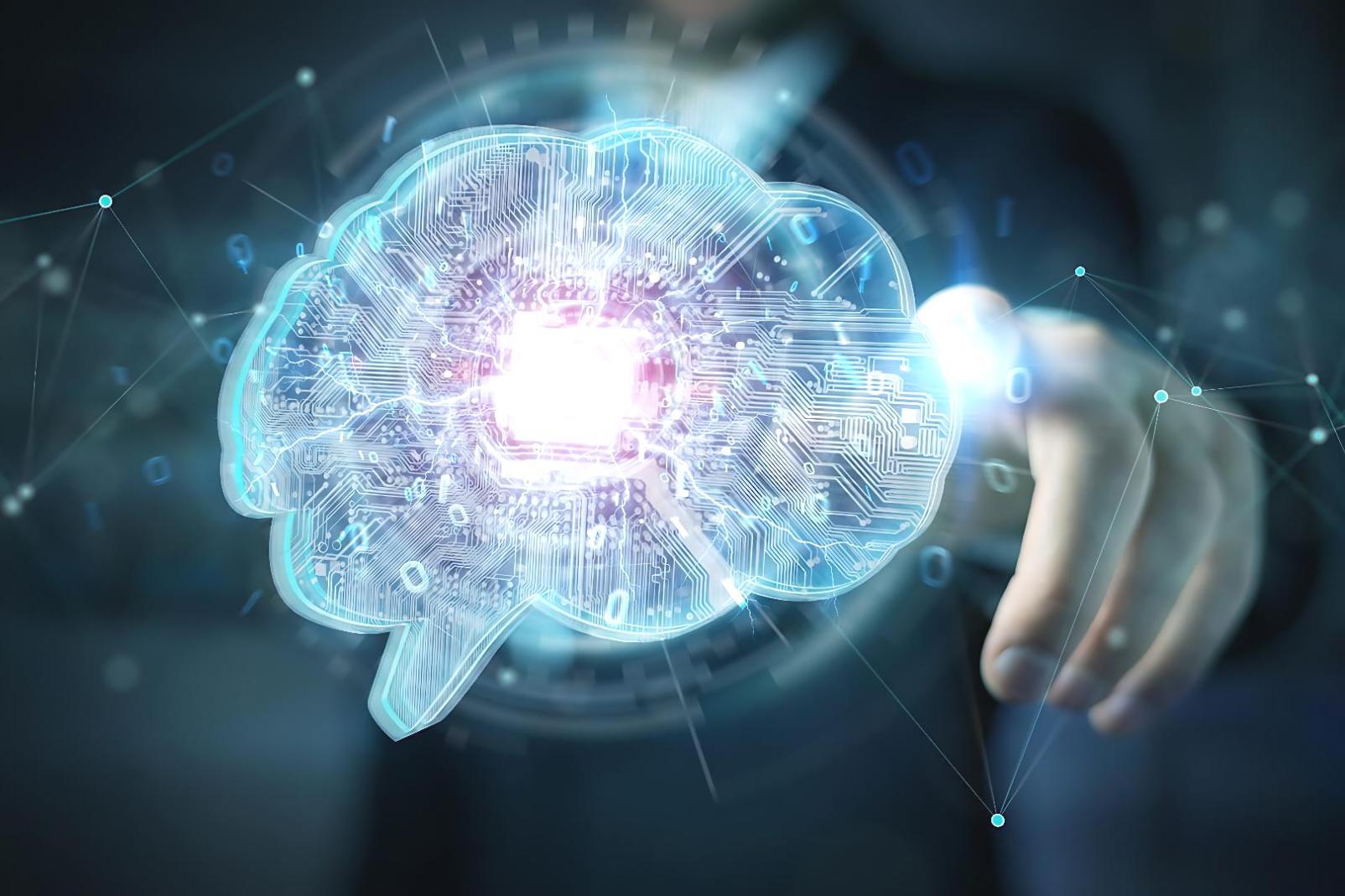 Mentor and client working through AI forecasting model together